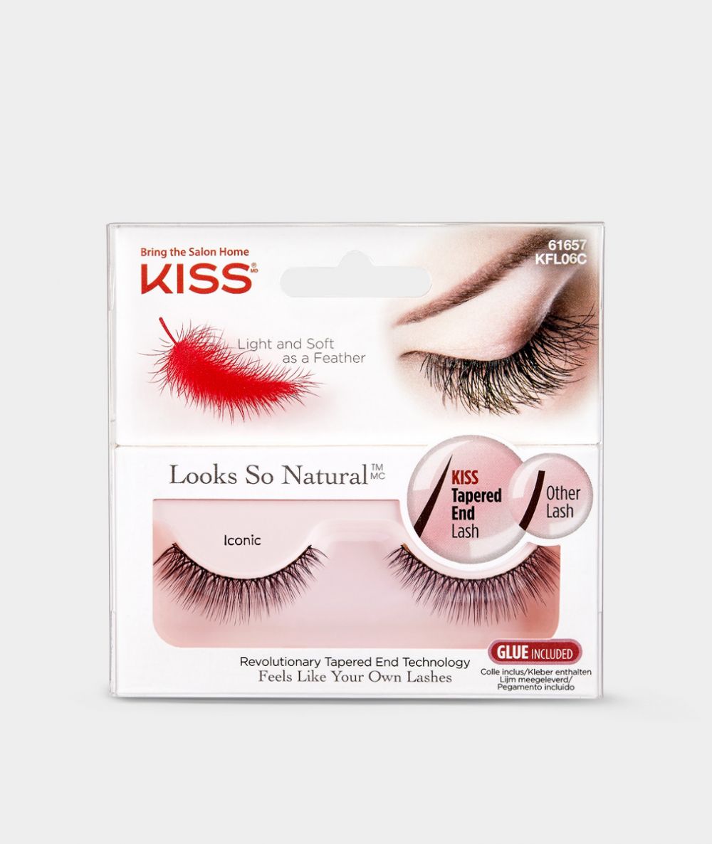 KISS ხელოვნური დასაკრავი წამწამები-KISS Natural Lash - Iconic